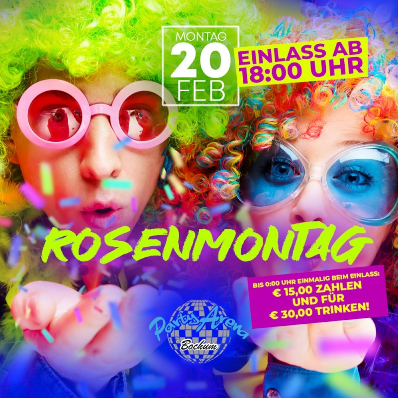 Rosenmontag 2023 - 15,- €/30,- €!!!