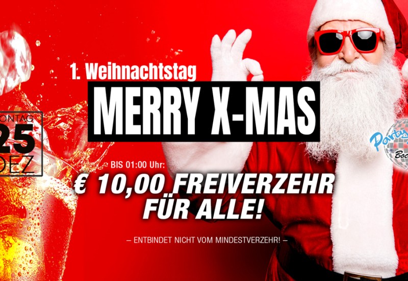 1. Weihnachtstag: MERRY X-MAS 