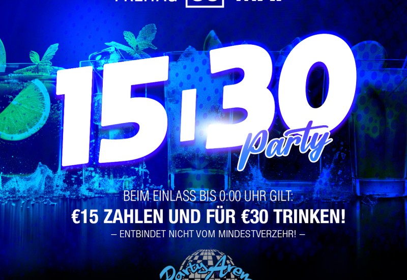 Fifty Fifty - 15,- €/30,- € - Party